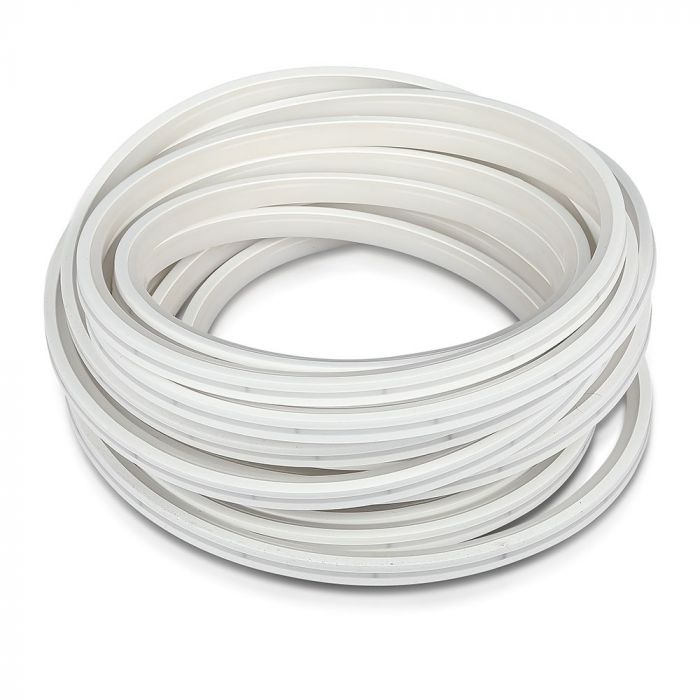 Цена на 10m_13Wm (1000Lm/m) 24V 0.55A LED Flex неоновая силиконовая лента, IP65 водонепроницаемая, V-TAC, теплый белый свет 3000K