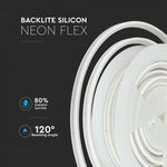 Price for 10m_13W (1000Lm) LED 24V 0.55A NEON FLEX silicone tape, IP65 waterproof, V-TAC, cold white light 6400K