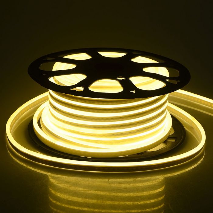 Price for 10m_13W (1000Lm) LED 24V 0.55A NEON FLEX silicone tape, IP65 waterproof, V-TAC, cold white light 6400K