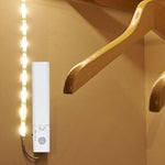 2.4W (200Lm) 30 LED strip 2835 1m with PIR sensor, with 4xAAA batteries, warm white light 2700K