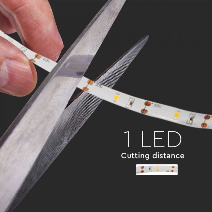 2.4W (200Lm) 30 LED strip 2835 1m with PIR sensor, with 4xAAA batteries, warm white light 2700K