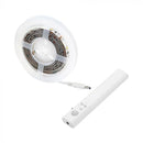 2.4W (200Lm) 30 LED lente 2835 1m ar PIR sensoru, ar 4xAAA baterijām, silti balta gaisma 2700K