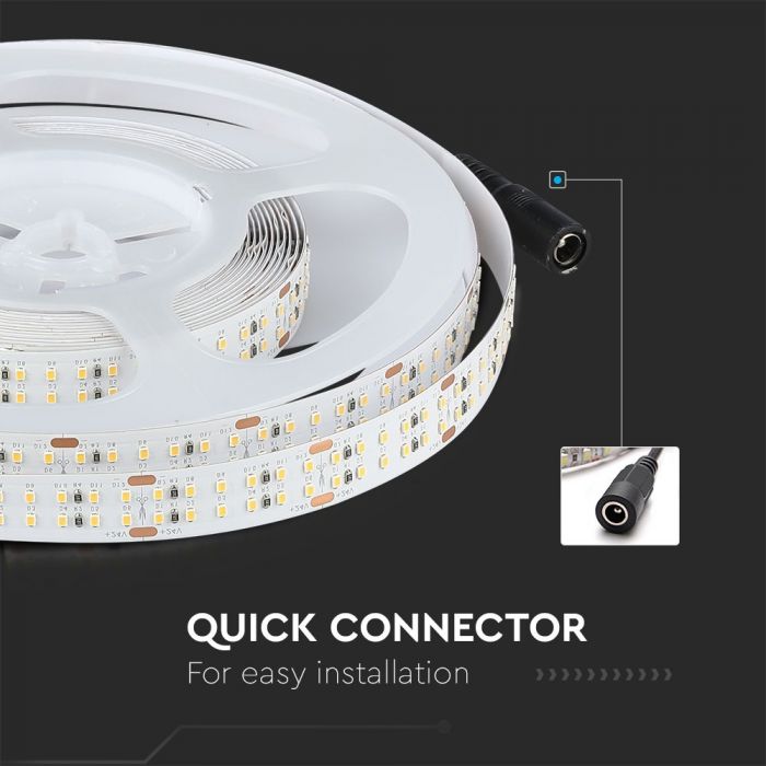 Hind 1m_30W(2400Lm) LED lint, 360 dioodi SMD2216, CRI>95, veekindel IP20, V-TAC, 24V, neutraalne valge valgus 4000K