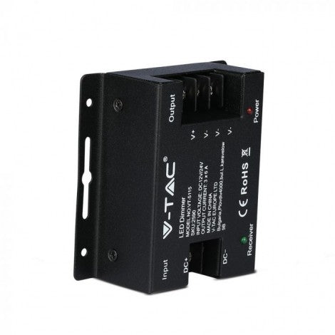 LED strip dimmer with touch-sensitive remote control, DC 12V:216W, DC 24V:432W, 6A, V-TAC