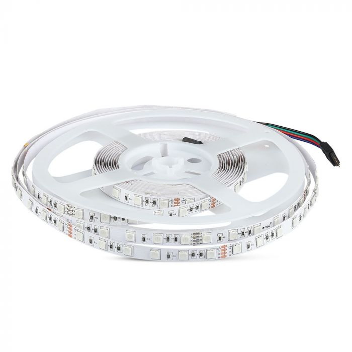 Hind 1m_9W/m(600Lm) LED lint, 60 dioodi, veekindel IP20, 24V, V-TAC, RGB värviline.