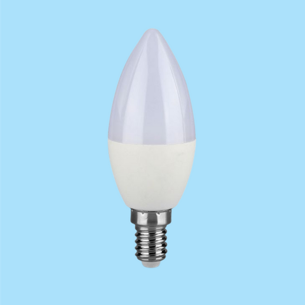 E14 4.5W(470Lm) Светодиодная лампа V-TAC SAMSUNG, гарантия 5 лет, C37, 6400K