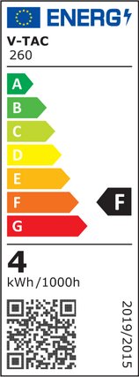 E14 4.5W(470Lm) LED Spuldze V-TAC SAMSUNG, garantija 5 gadi, C37, auksti balta gaisma 6400K