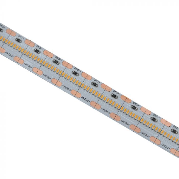 Cena par 1m_21W(2000Lm) LED Lente, 700LED/m, CRI>95, ūdensnedroša IP20, 24V, V-TAC, neitrāli balta gaisma 4000K