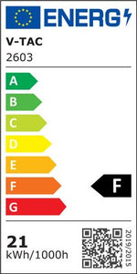 Cena par 1m_21W(2000Lm) LED Lente, 700LED/m, CRI>95, ūdensnedroša IP20, 24V, V-TAC, neitrāli balta gaisma 4000K