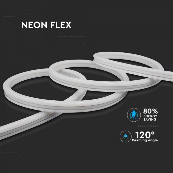 Цена на 10m_6.5W(260Lm) LED 24V Flex неоновая силиконовая лента, IP68 водонепроницаемая, заменяемая каждые 5 см, теплый белый свет 3000K