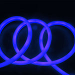 Цена на 10m_6.5W(260Lm) LED 24V Flex neon silicone tape, IP68 waterproof, replaceable every 5 cm, BLUE