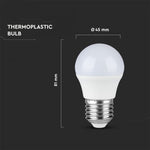E27 4.5W(470Lm) Светодиодная лампа V-TAC SAMSUNG, гарантия 5 лет, G45, нейтральный белый 4000K