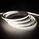 Cena par 5m_6.5W(260Lm) LED 24V Flex neon silikona lente, IP65 ūdensdroša, neitrāli balta gaisma 4000K
