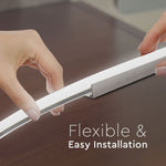 5m_6.5W(260Lm) LED 24V Flex neoon silikoonlindi hind, IP65 veekindel, neutraalne valge valgus 4000K