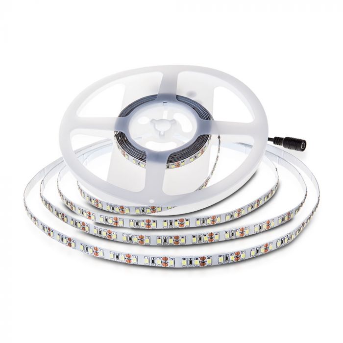 Цена за 1m_7.2W(600Lm) светодиодная лента, SMD2835, V-TAC, водонепроницаемость IP20, 24V, теплый белый свет 3000K