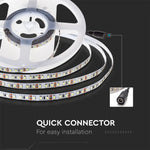 Hind 1m_7.2W(600Lm) LED lint, SMD2835, V-TAC, veekindel IP20, 24V, neutraalne valge valgus 4000K