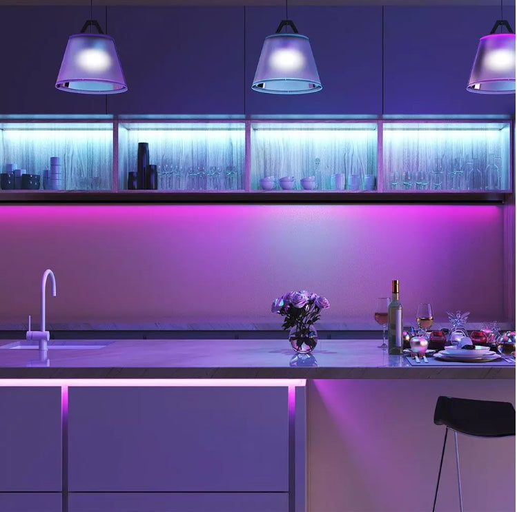 4Wm (230Lm/m) LED V-TAC SMART Tape RGB + 3in1, 5m, IP65, ühildub Amazon Alexa ja Google Home rakendustega, dimmerdatav