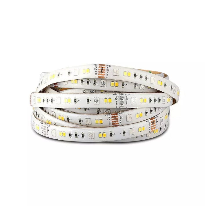 4Wm (230Lm/m) LED V-TAC SMART Tape RGB + 3in1, 5m, IP65, ühildub Amazon Alexa ja Google Home rakendustega, dimmerdatav