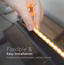 Price for 1m_10W/m(800Lm/m) 24V 0.4A/m 280 LED COB tape, IP20, cold white light 6400K