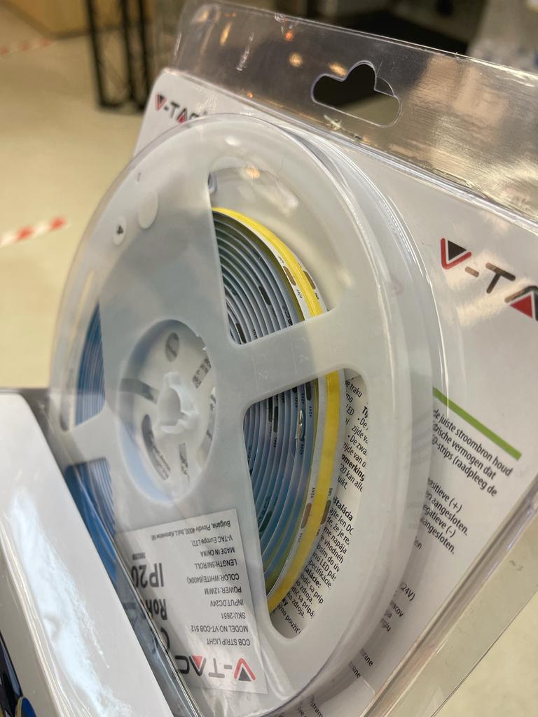 DC:24V LED strip kit 420 COB, IP20 med 6400K kallvitt ljus (2649+3272)