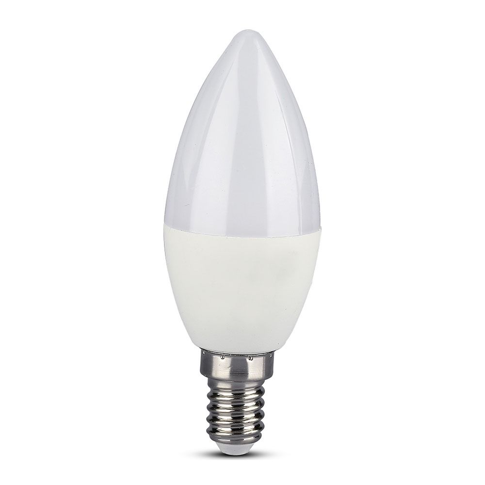 E14 4,5W (300Lm) LED SMART-lampa, ljusform, V-TAC, kompatibel med Amazon Alexa- och Google Home-appar, RGB+WWW+CW