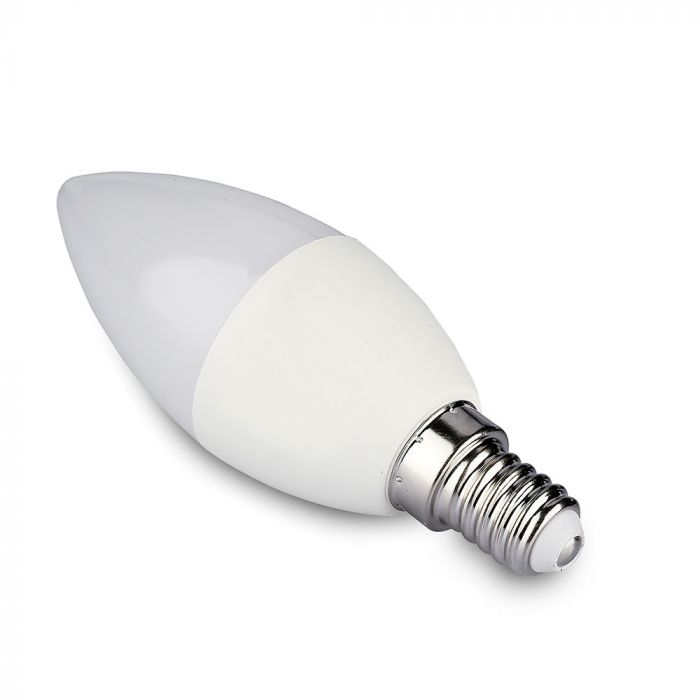 E14 4,5W (300Lm) LED SMART-lampa, ljusform, V-TAC, kompatibel med Amazon Alexa- och Google Home-appar, RGB+WWW+CW