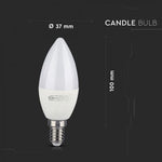 E14 4,5W (300Lm) LED SMART-lampa, ljusform, V-TAC, kompatibel med Amazon Alexa- och Google Home-appar, RGB+WWW+CW