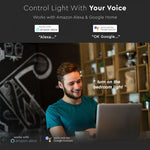 E14 4,5W (300Lm) LED SMART-lampa, ljusform, V-TAC, kompatibel med Amazon Alexa- och Google Home-appar, RGB+WWW+CW