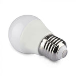 E27 4,5W (300Lm) LED SMART Bulb G45, V-TAC, kompatibel med Amazon Alexa och Google Home-appar, RGB+WWW+CW