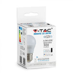 E27 4,5W (300Lm) LED SMART Bulb G45, V-TAC, kompatibel med Amazon Alexa och Google Home-appar, RGB+WWW+CW