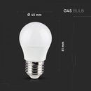 E27 4.5W(300Lm) LED SMART Spuldze G45, V-TAC, saderīga ar Amazon Alexa un Google Home aplikācijām, RGB+WW+CW