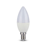 E14 3.5W(320Lm) LED SMART Spuldze ar RF un tālvadības pulti, dimmējama, ar krāsu maiņas režīma opcijām - Hopping, Gradient, V-TAC, RGB+neitrāli balta gaisma 4000K