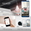 B22 10W(806Lm) LED SMART Spuldze, 3in1, A60, V-TAC, saderīga ar Amazon Alexa un Google Home aplikācijām, RGB+WW+CW