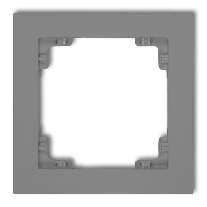 Universal 1-personers plastram DECO, grå