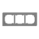 Universal plastic frame for 3 seats DECO, grey
