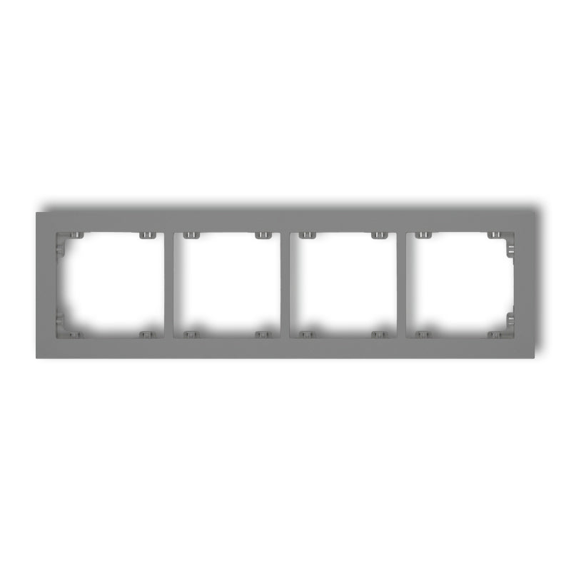 Universal 4-seater plastic frame DECO, grey