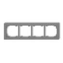 Universal 4-seater plastic frame DECO, grey