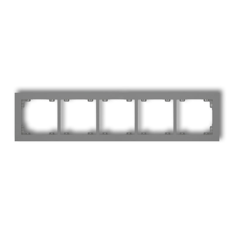 Universal plastic frame for 5 seats DECO, grey