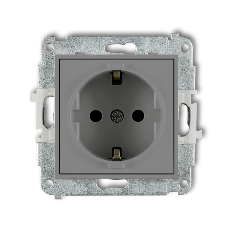 1-vietīgas kontaktligzdas mehānisms ar iezemējumu SCHUKO 2P+Z