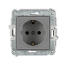 1-vietīgas kontaktligzdas mehānisms ar iezemējumu SCHUKO 2P+Z