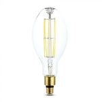 E27 24W(4000Lm) LED Spuldze, Filament, ED120, V-TAC, garantija 5 gadi, neitrāli balta gaisma 4000K