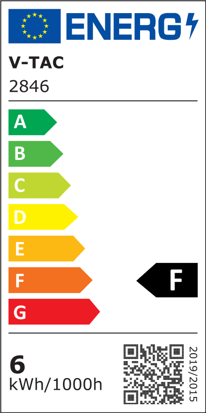 E14 6W(600Lm) LED Filament spuldze, IP20, V-TAC, neitrāli balta gaisma 4000K