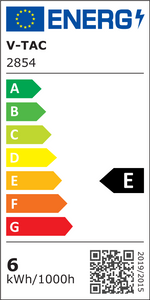 E14 6W(800Lm) LED Filamentlampa, P45, IP20, V-TAC, varmvitt ljus 2700K