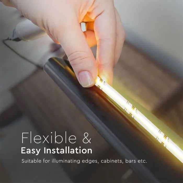 Цена за 1м13Вт/м COB светодиодная лента, влагозащищенная IP20, 24В, V-TAC, цвет RGB