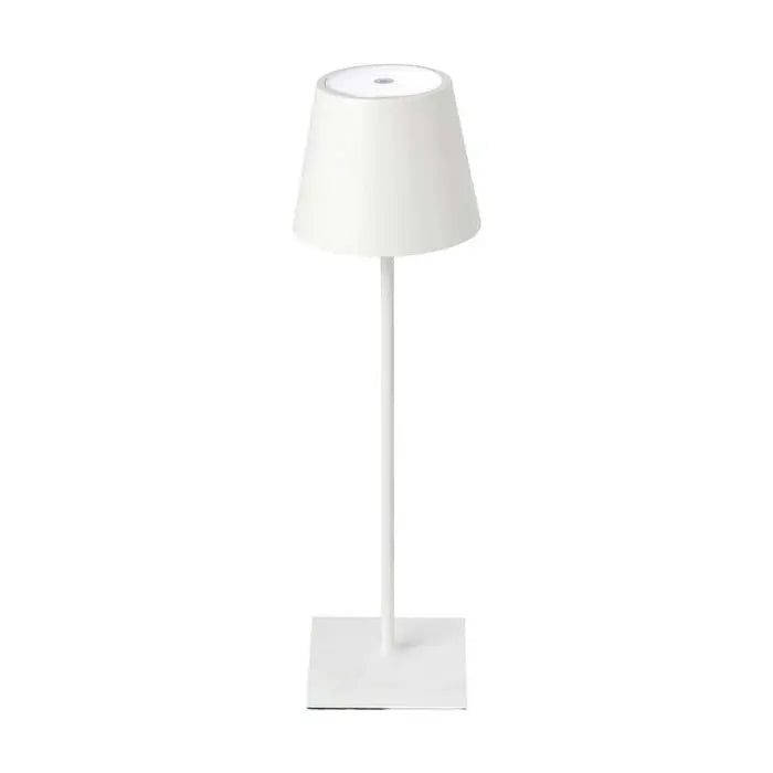 3W(50Lm) LED galda lampa, V-TAC, IP20, balta, dimmējama, metāla, silti balta gaisma 3000K