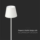 3W(50Lm) LED table lamp, V-TAC, IP20, white, dimmable, metal, warm white light 3000K