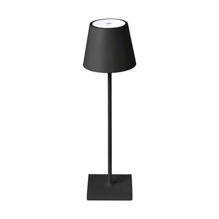 3W(60Lm) 5V 1A LED Galda lampa, V-TAC, IP20, dimmējama, melna, neitrāli balta gaisma 4000K