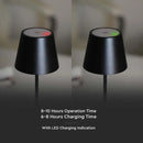 3W(60Lm) 5V 1A LED Table lamp, V-TAC, IP20, dimmable, black, neutral white light 4000K