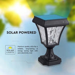 2W(110Lm) 24 LED solcellsdriven trädgårdslykta, IP65, svart matt, 3IN1, V-TAC