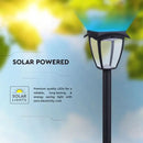 2W(110Lm) 24 LED solārā dārza laterna, IP65, melna matēta, 3IN1, V-TAC